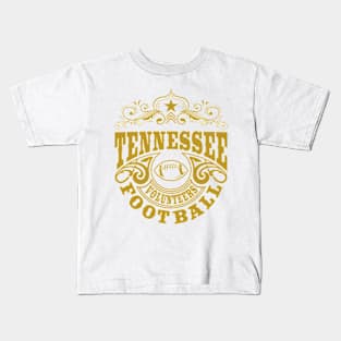 Vintage Retro Tennessee Volunteers Football Kids T-Shirt